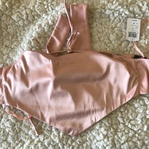 Baby Pink Halter Top (Ties in back) NEVER WORN